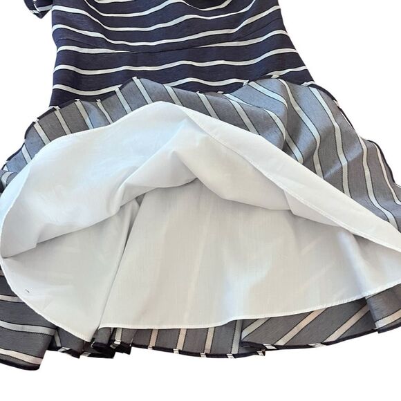 Prose & Poetry Striped One Shoulder Ruffle Mini Dress - Picture 6 of 8